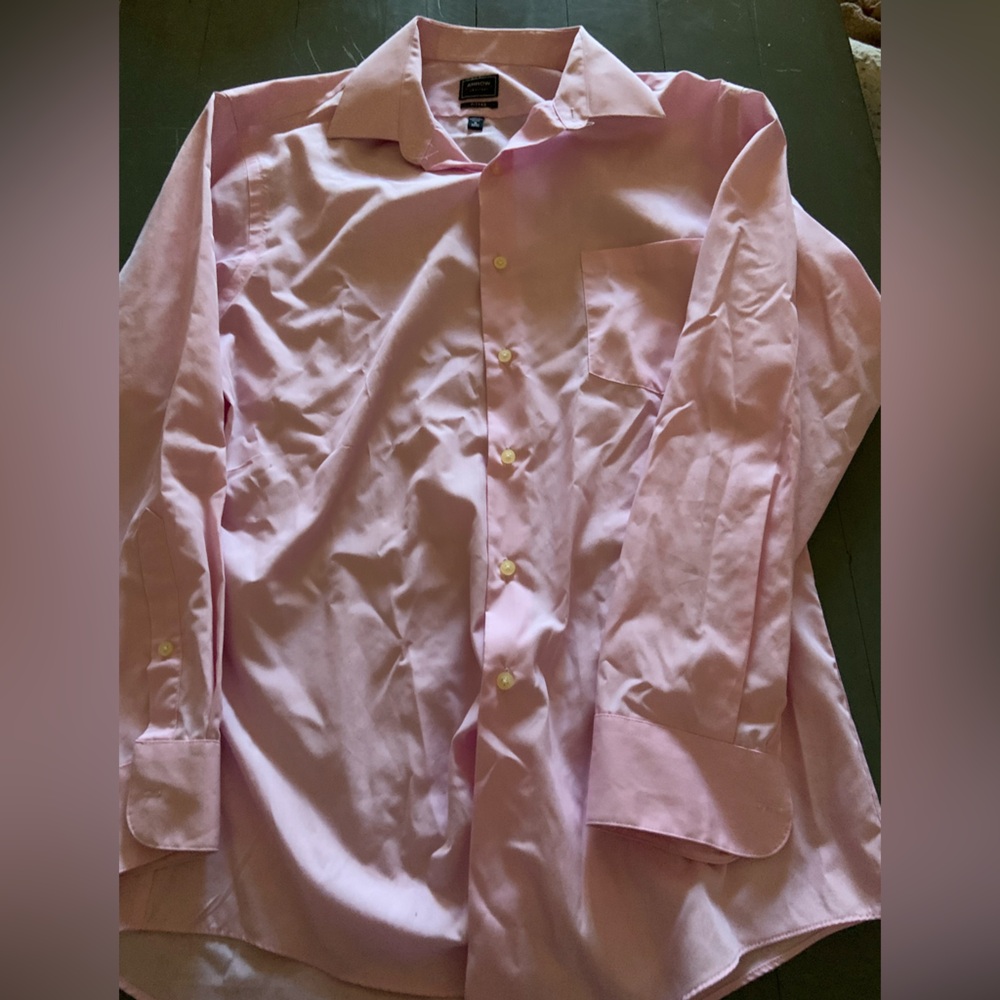 Arrow Men's Fitted Pink Dress Shirt